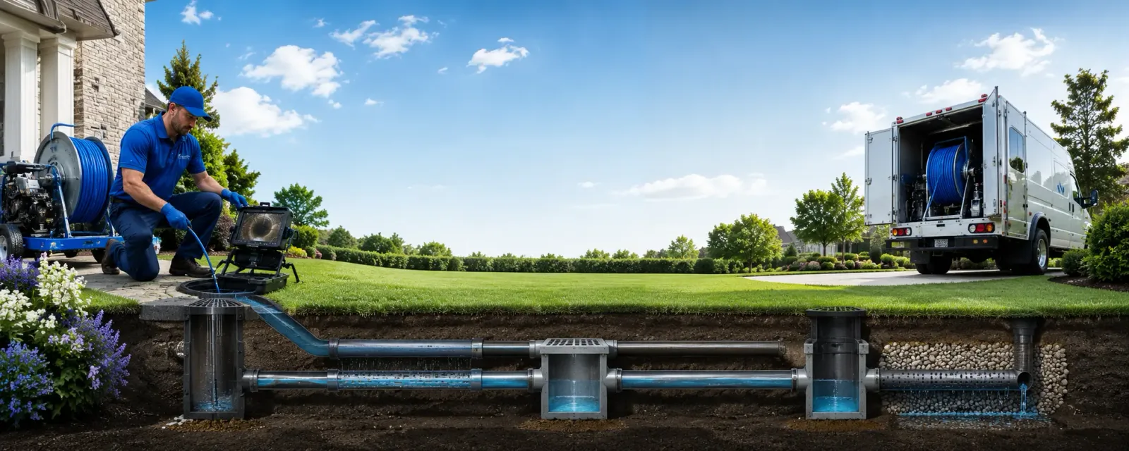 Outdoor drain cleaning information for Palmyra, ME